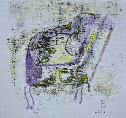Musicbox in monoprint